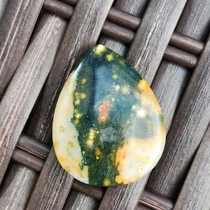 8th vein Ocean Jasper Cabochon teardrop